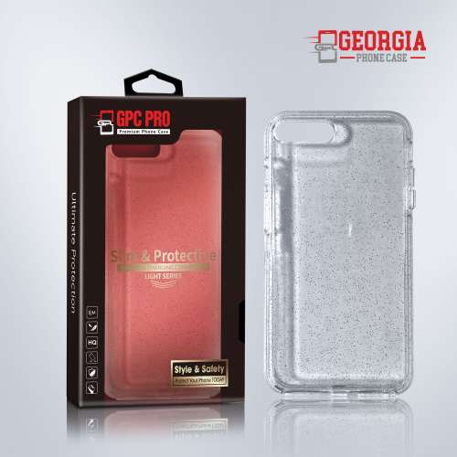 D8821 – Glitter Clear Apple iPhone 7 Plus/8 Plus 5.5 inch Slim & Prot…