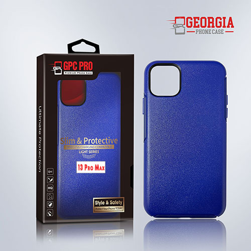 D8811 – Blue Apple iPhone 13 Pro Max 6.7 inch Slim & Protective Custo…