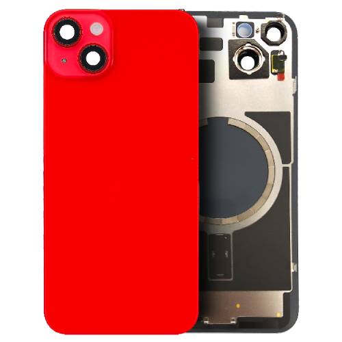 D8152 – Red BACK GLASS W/ CAMERA LENS / STEEL PLATE / WIRELESS NFC CHARGIN…